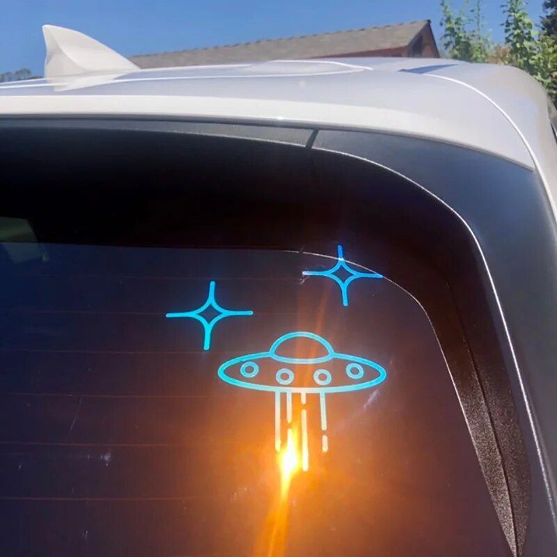 Alien Encounter Vinyl-Autoaufkleber