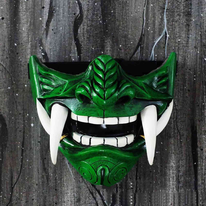 Noh Halloween half face mask, view 5 - MRSLM
