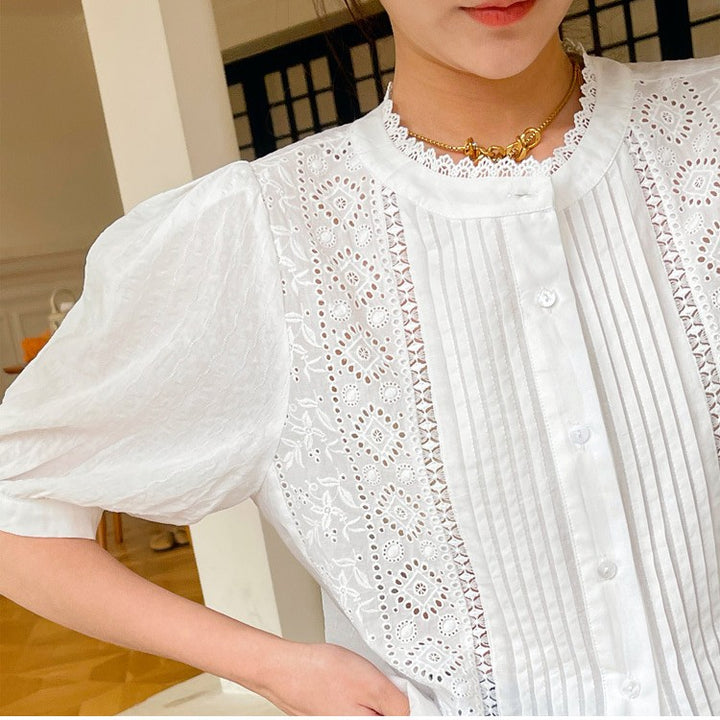 Spring And Summer New French White Shirt Female