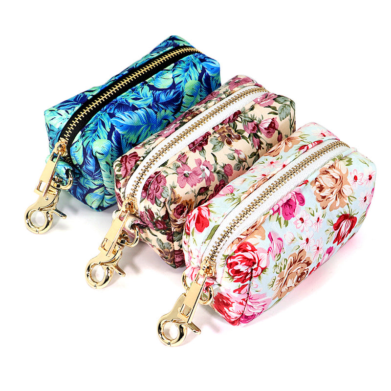 flower print dog walking bag, view 9 - MRSLM