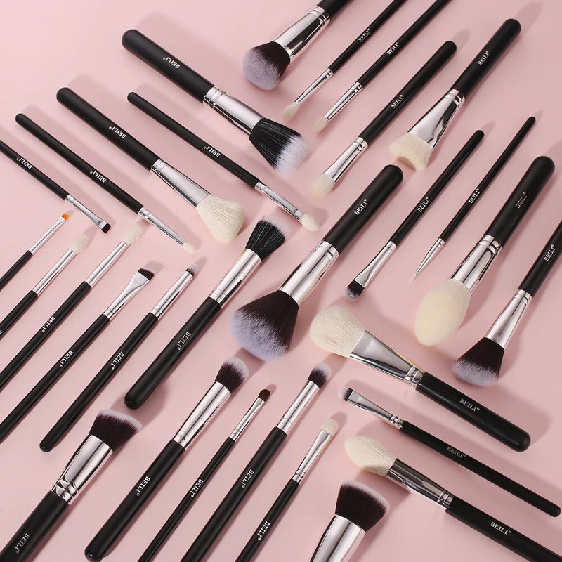 Professional 30PCS black makeup brushes set, view 10 - MRSLM