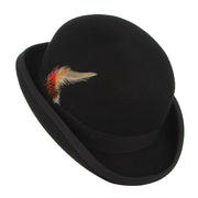 feather bowler wool top hat, view 5 - MRSLM