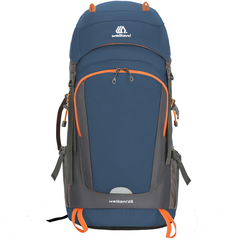 Mochila esportiva de viagem de grande capacidade com blocos de cores