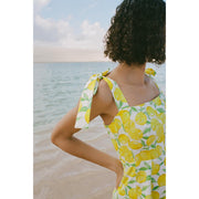 fruit print sleeveless beach dress, view 4 - MRSLM