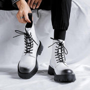 men's white dress ankle boots - MRSLM
