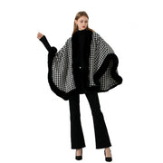 Faux cashmere cape shawl, view 5 - MRSLM