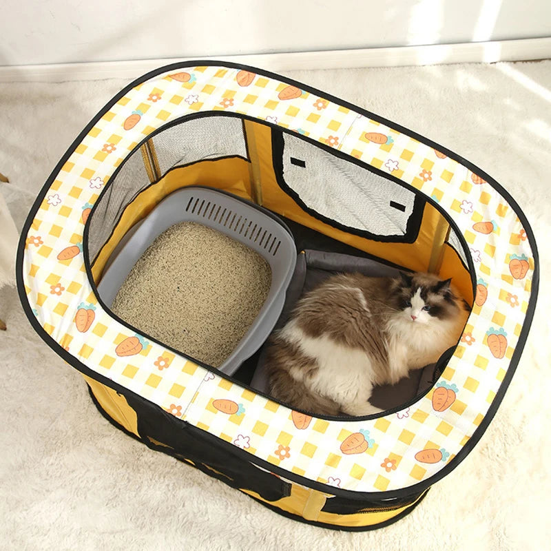 Foldable breathable cat tent, view 5 - MRSLM