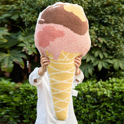 kawaii ice cream design throw pillow, view 6 - MRSLM