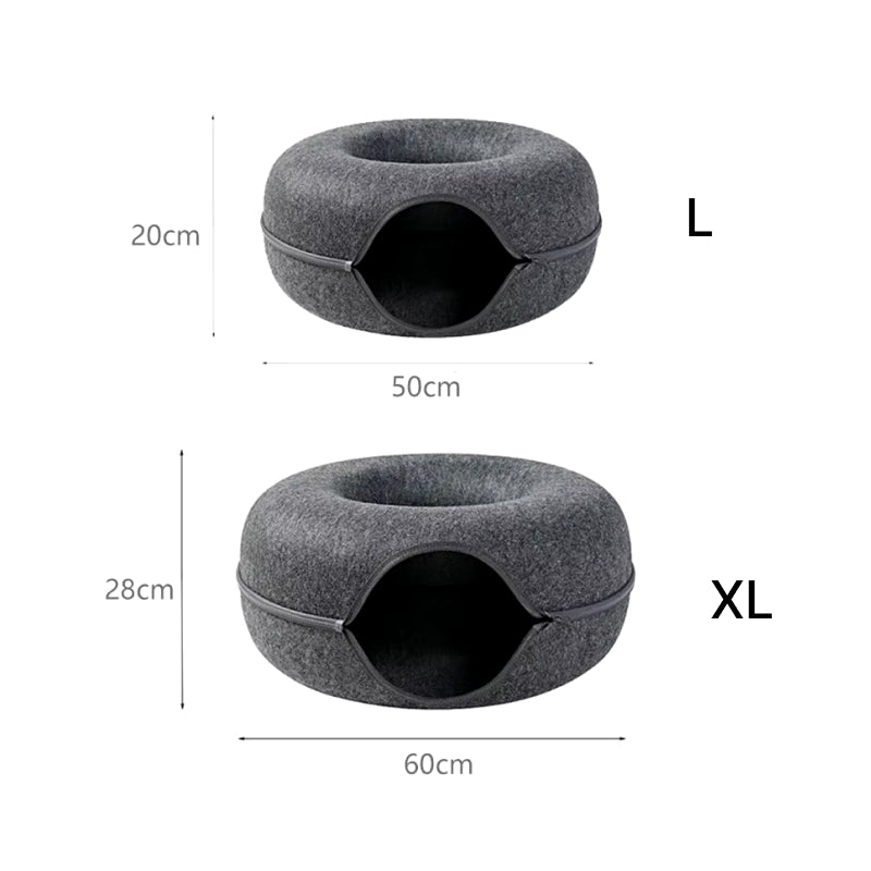 plush cat and dog bed house, view 11 - MRSLM