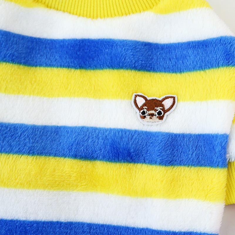 rainbow fleece pet vest, view 9 - MRSLM