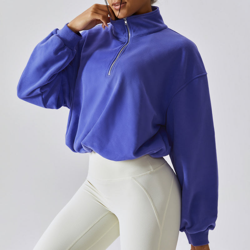yoga fitness zip jacket, view 2 - MRSLM