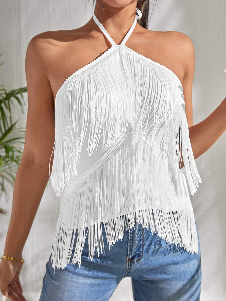 Sling Fashion Tassel Suspender Halter Top