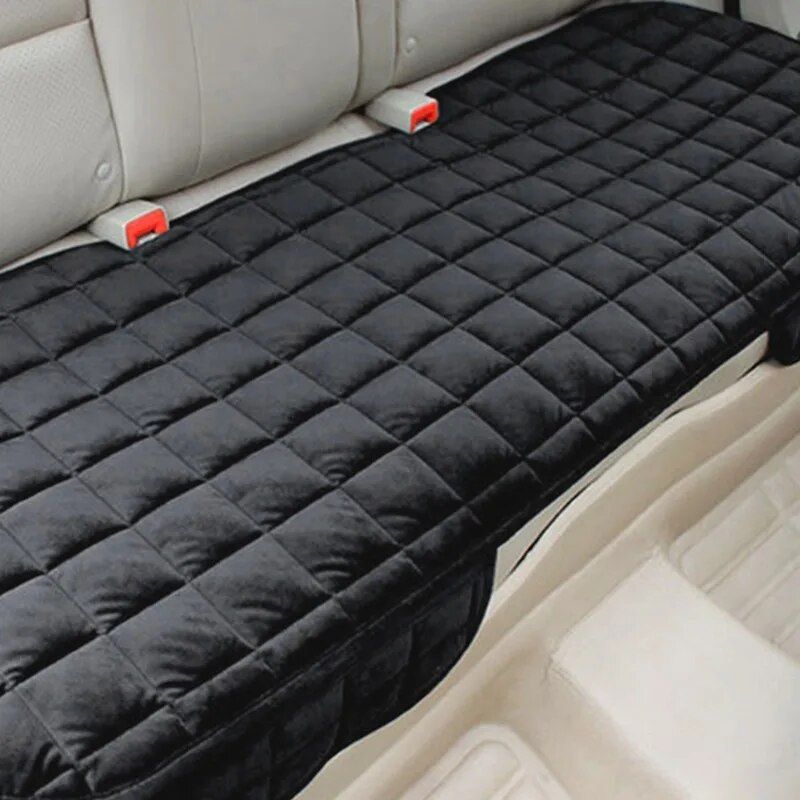 Universal Plush Car Seat Cover with Anti-Slip Cushioning for All Seasons