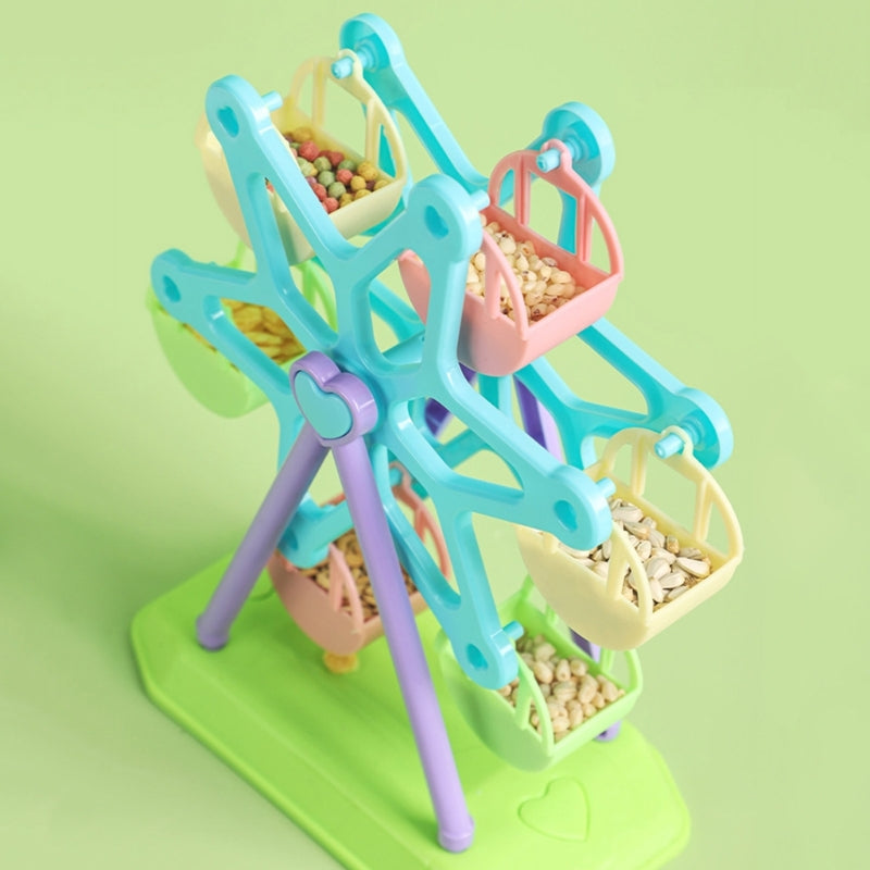 Brinquedo colorido para papagaio procurar comida