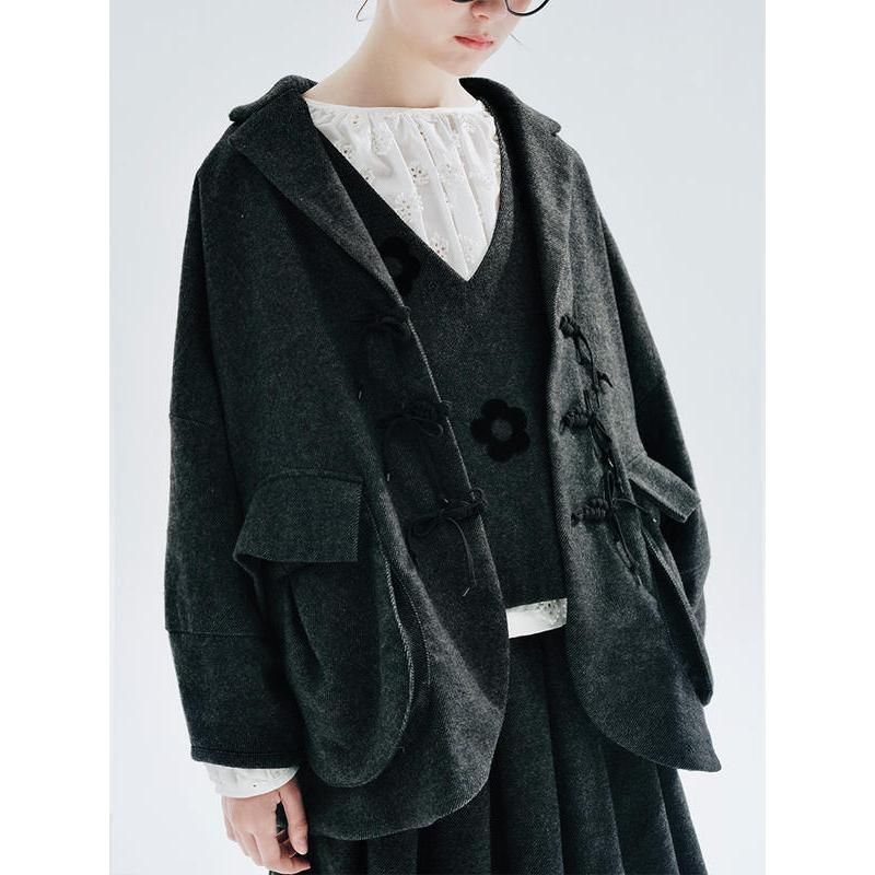 Chic Wool Blazer Jacket for Women