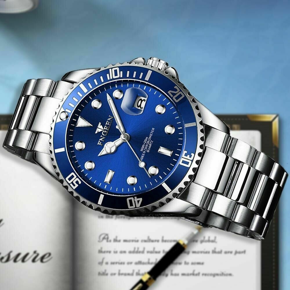 Men's Watch Relojes De Hombre Stainless Steel Quartz Luminous Classic Watches