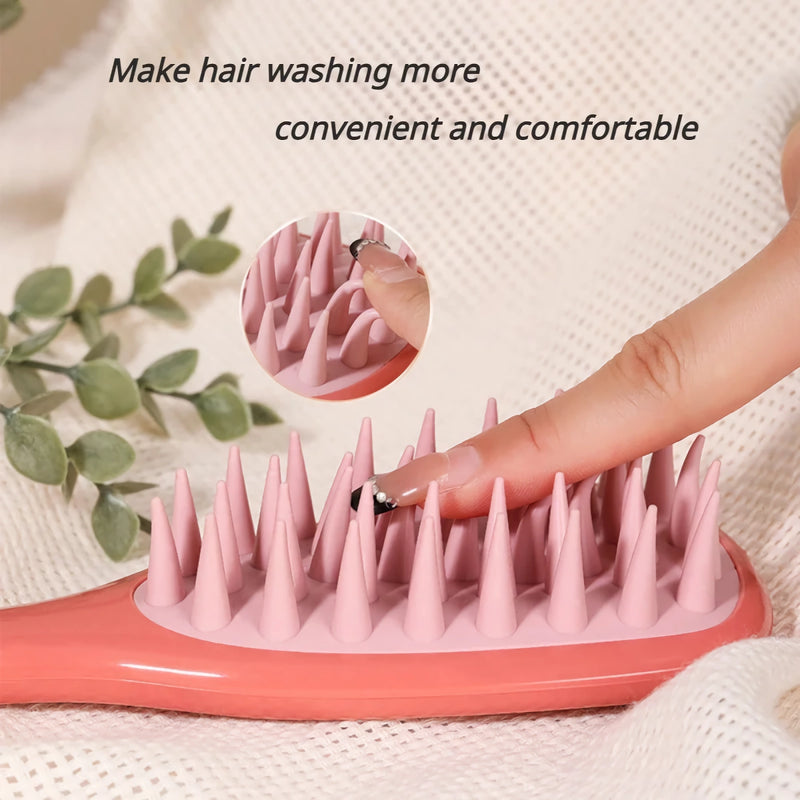 silicone shampoo brush, view 8 - MRSLM