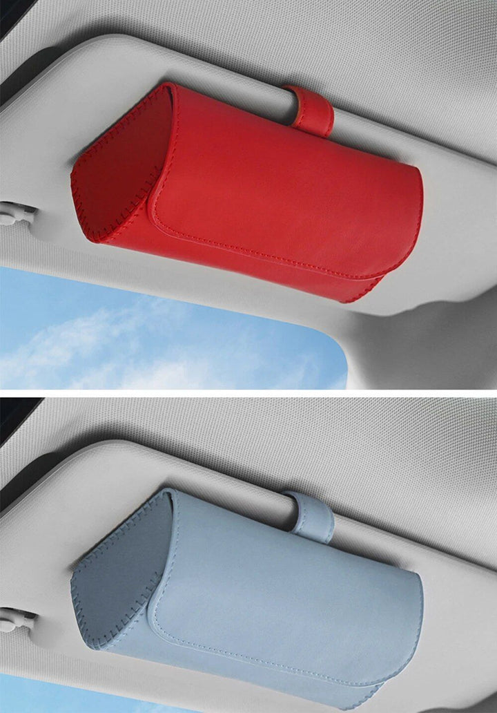 Car Sun Visor Sunglasses Case Clip