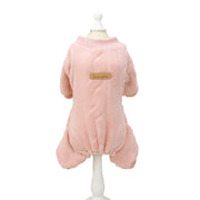 cozy fleece dog pajamas, view 2 - MRSLM