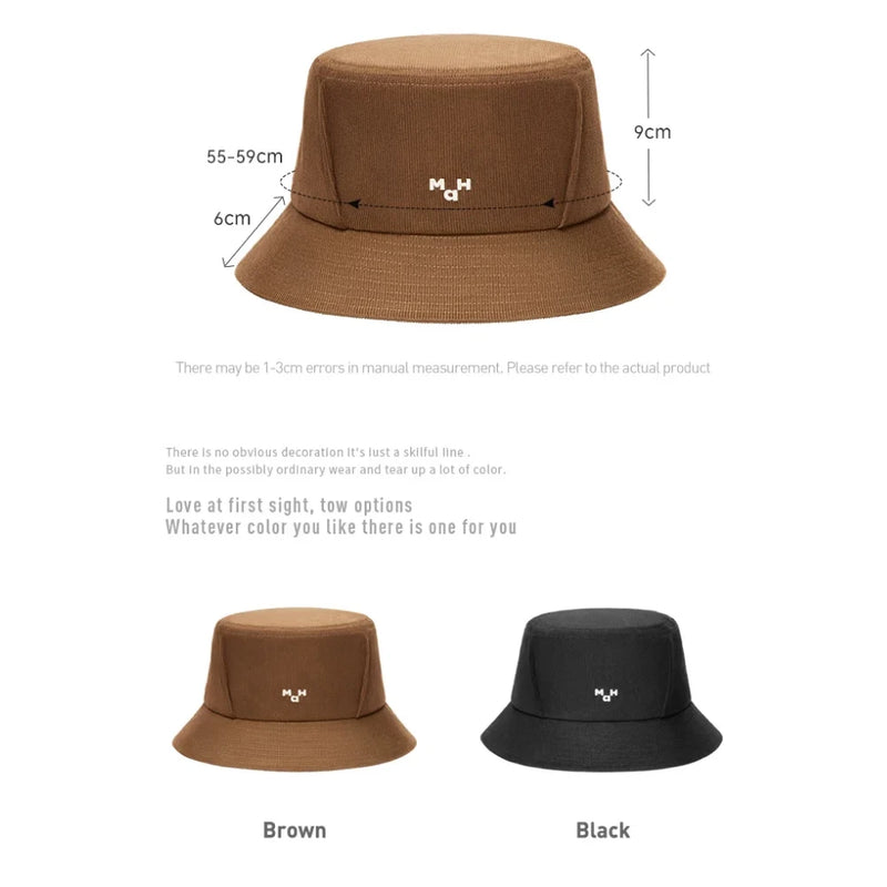Unisex Cord-Fischerhut
