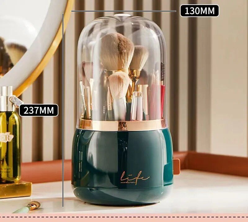 rotating cosmetic brush holder, view 4 - MRSLM