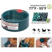 heated pet water bowl, view 10 - MRSLM
