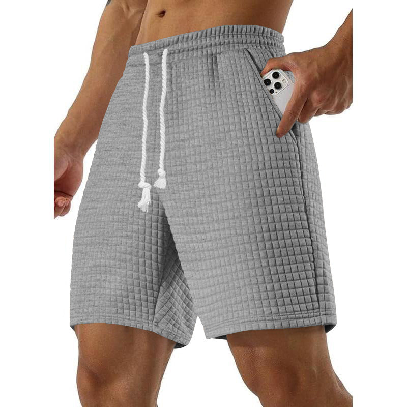 Men's Loose Solid Color Small Square Casual Straight Leg Pants