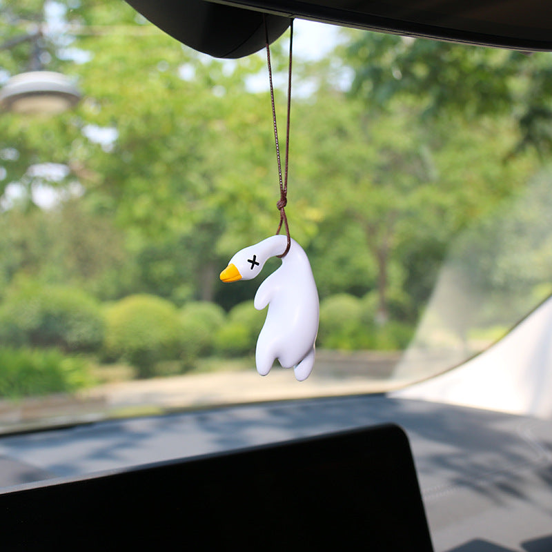 swinging duck car ornament, view 6 - MRSLM