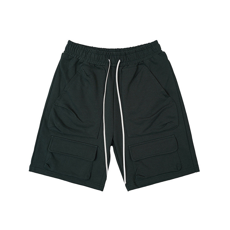 men's multi-pocket workwear shorts, view 5 - MRSLM
