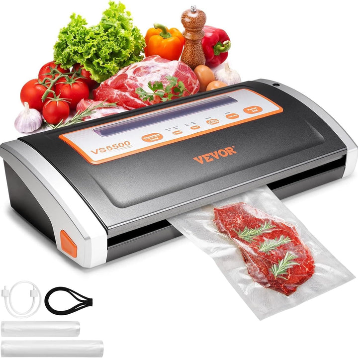 Multi-functional Automatic Vacuum Sealer Machine with Built-in Cutter for Food Preservation