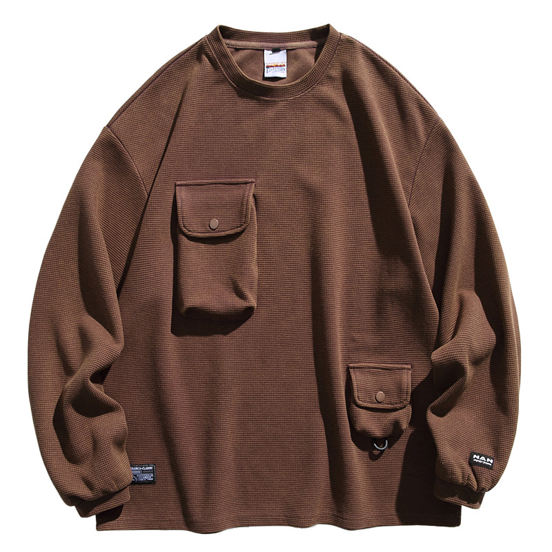 vintage harajuku casual long sleeve sweatshirt, view 3 - MRSLM