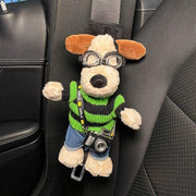 cartoon dog plush seat belt protector - MRSLM