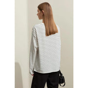 Casual striped cotton t-shirt, view 9 - MRSLM