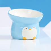 Penguin-shaped ceramic pet bowl, view 5 - MRSLM