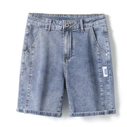 Men's stretch denim capri pants, view 9 - MRSLM