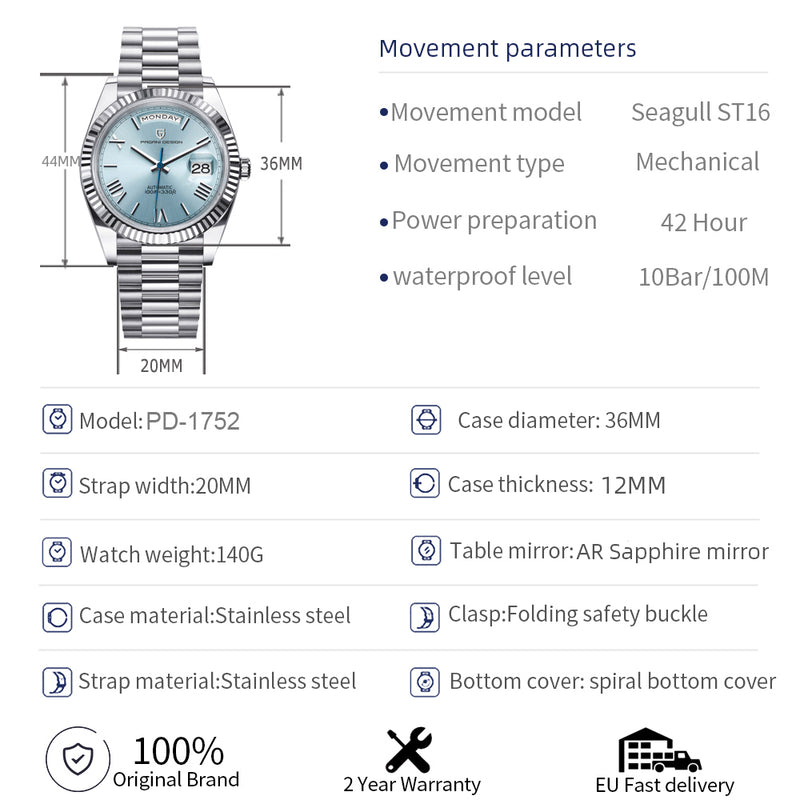 Men's Automatic Watch 36mm