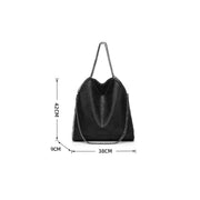 leather chain shoulder bag, view 17 - MRSLM