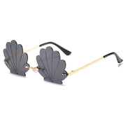 flower rimless retro sunglasses, view 10 - MRSLM