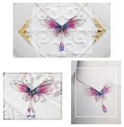 fairy ombre wings necklace, view 2 - MRSLM
