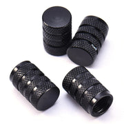 4pcs black aluminum tire valve stem caps, view 4 - MRSLM