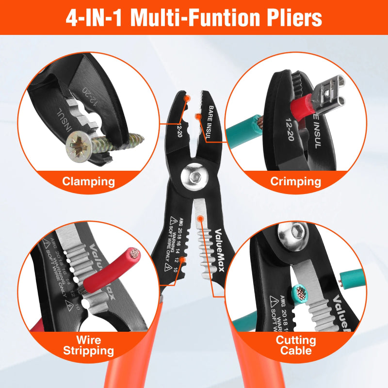 7-inch multifunctional wire cutters and pliers, view 3 - MRSLM