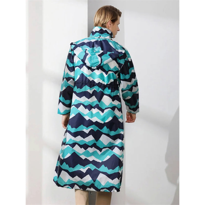 men's long outdoor raincoat, view 6 - MRSLM
