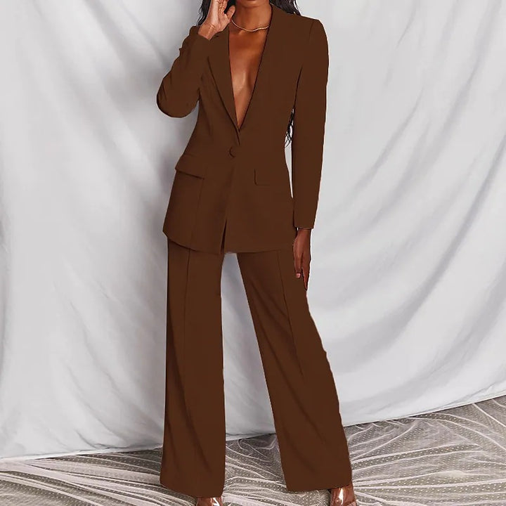 Fashion Business Women's Clothing Long Sleeve Trousers Suit