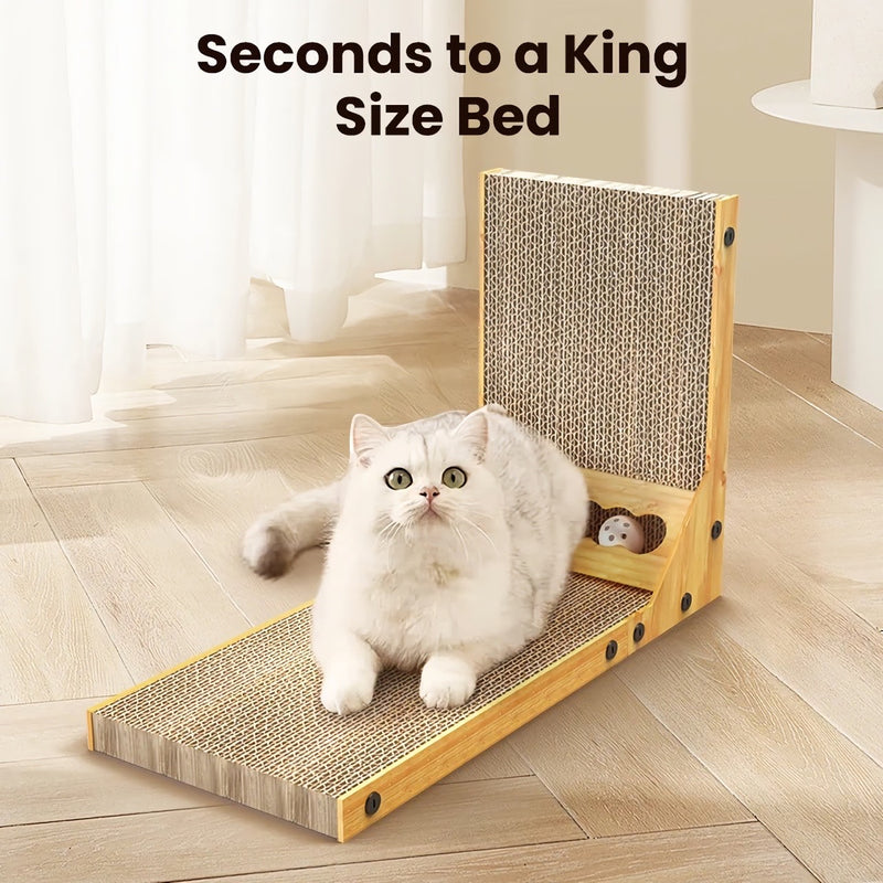 L-shaped cat scratcher, view 7 - MRSLM