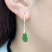 green chalcedony copper earrings - MRSLM