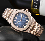 three-hand quartz date watch steel band, view 7 - MRSLM