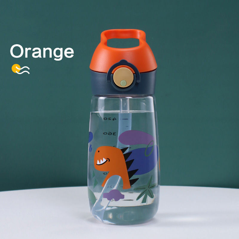 kids water bottle with straw, view 2 - MRSLM