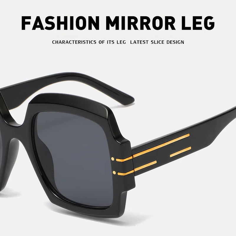 Oversized oval sunglasses with gradient lenses, view 10 - MRSLM