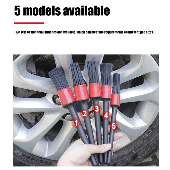 5-Piece Car Detailing Brush Set