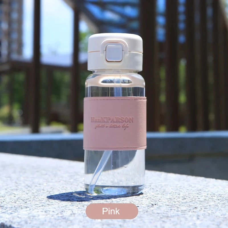 cute water bottle with straw, view 5 - MRSLM